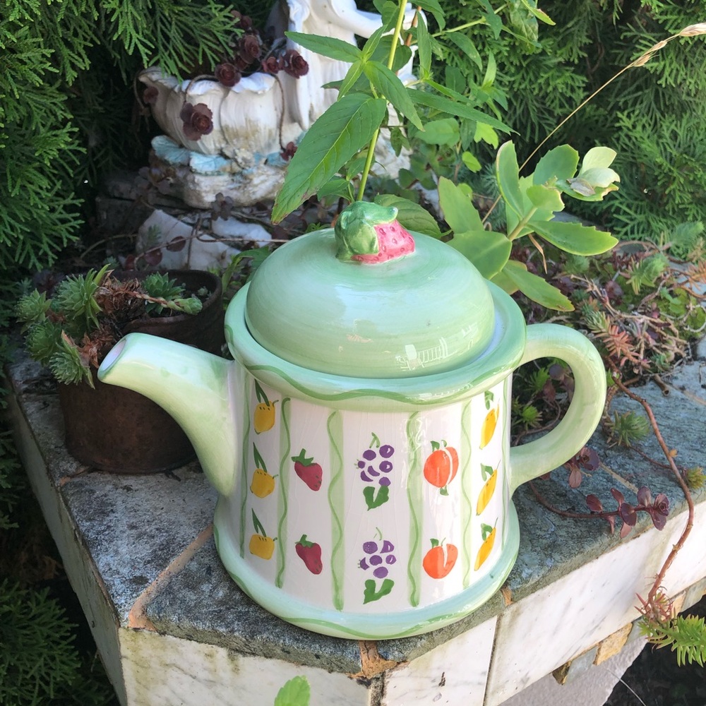 Cooks Club Fruit Design Tea Pot